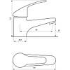 Змішувач для умивальника Globus Lux Solly GLSO-0101, фото 7
