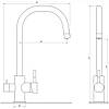 Змішувач для кухні під осмос Globus Lux ALPEN SUS-0333-1, фото 7