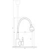 Змішувач для кухні з гнучким гусаком Globus Lux ALPEN SUS-G203S Сатин, фото 4