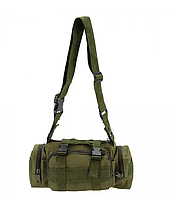 Тактичний армійський рюкзак 55 л, універсальний ранець для ЗСУ з підсумками колір олива, SL1