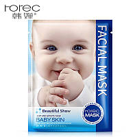 УЦЕНКА! Маска для лица с гиалуроновой кислотой Rorec Baby Skin Smooth Moisturizing Mask, 30гр