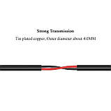 Аудіокабель Vention 6,5 мм та 3,5 мм, якість звуку HiFi, передача стереозвуку, позолочений процес, 2 метр, чорний | BABBF, фото 4