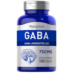 Амінокислоти Габа Piping Rock GABA 750 mg (100 капсул.)