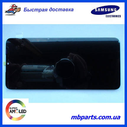 Дисплей із сенсором Samsung A127 Galaxy А12 Black, GH82-26485A, оригінал без рамки!, фото 1