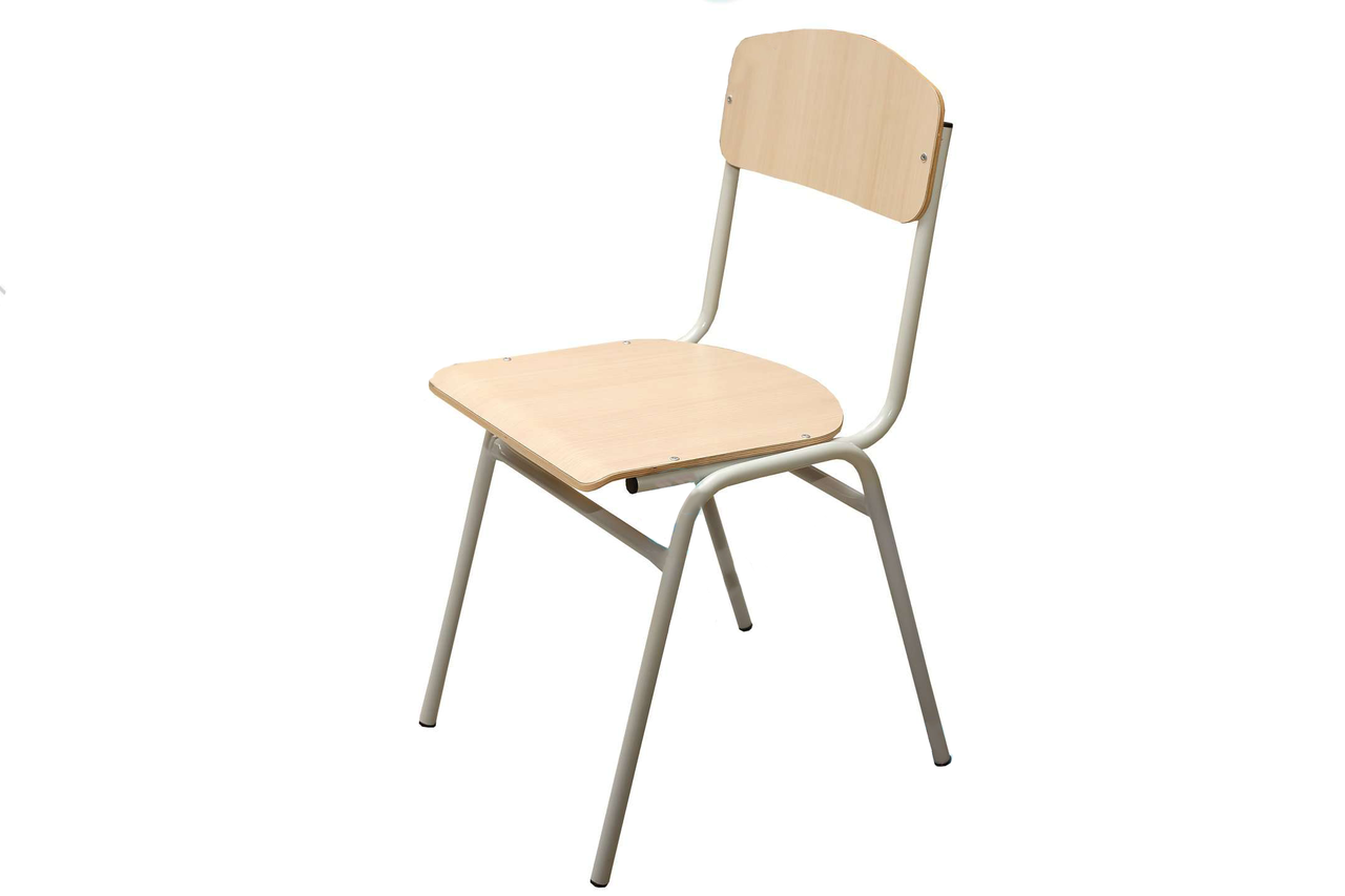 Стілець з покриттям фанери кольоровим пластиком HPL для їдальні, фото 1