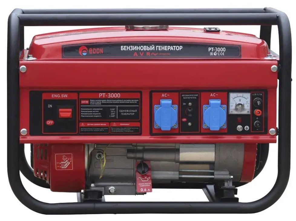Генератор бензиновий Edon ED-PT3000 3.0 кВт 7.0 л.