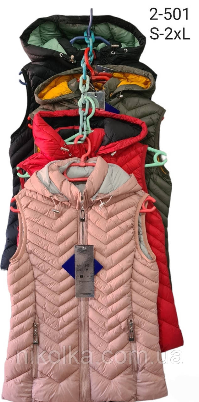 Безрукавки жіночі оптом, S-XXL рр., арт.2-501