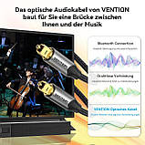 Аудіо кабель Vention Оптичний цифровий кабель Toslink, SPDIF, FIBER 1,5 м Чорний BAVHG, фото 5