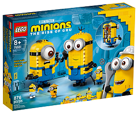 Конструктор LEGO Minions Фігурки міньйонів та їх будинок 876 деталей (75551)
