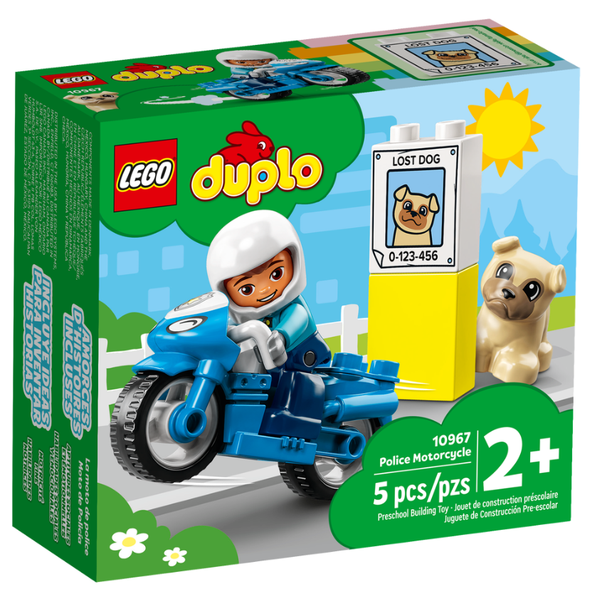Конструктор LEGO DUPLO Поліцейський мотоцикл 5 деталей (10967)