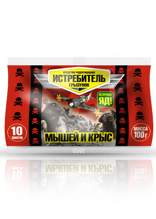 Винищувач мишей та щурів червона упаковка 100г