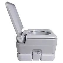 Туристичний переносний біотуалет з механізмом змивання Bo-Camp Portable Toilet Flush, 10 л (Grey), фото 3