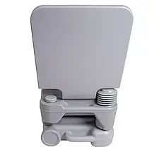 Туристичний переносний біотуалет з механізмом змивання Bo-Camp Portable Toilet Flush, 10 л (Grey), фото 4