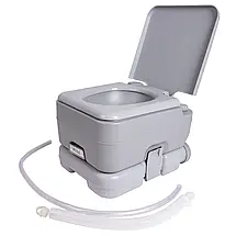 Туристичний переносний біотуалет з механізмом змивання Bo-Camp Portable Toilet Flush, 10 л (Grey), фото 6