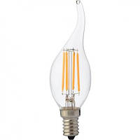 Лампа Светодиодная "Filament flame - 4" 4W свеча на ветру Е14 4200К