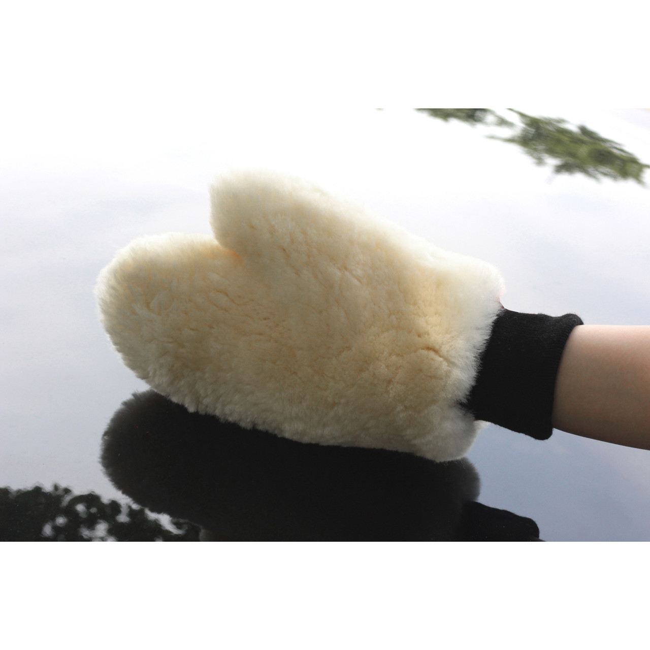 Шерстяная перчатка для мытья MaxShine Lambswool Wash Mitt - фото 2 - id-p1672126309