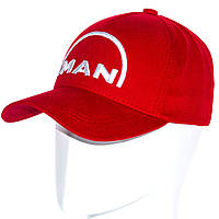 Автомобильная бейсболка кепка Ман Man плотная Красная