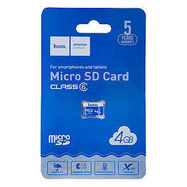 Карта Пам'яті Hoco MicroSD 4gb Class 6