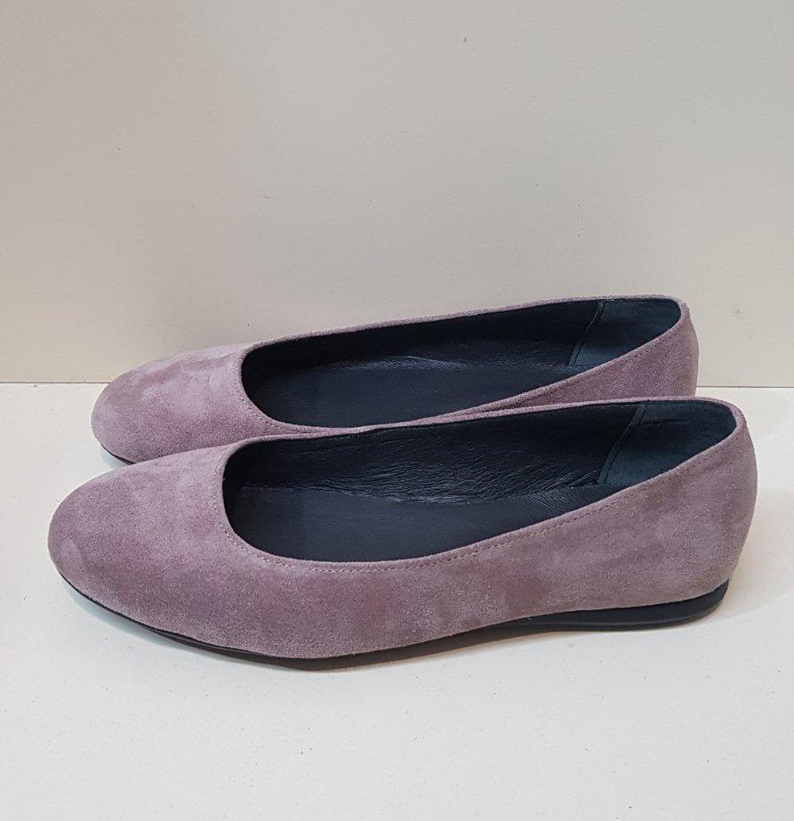 STTOPA Розміри 40-45. Балетки великих розмірів із натуральної шкіри. 161-4045-1 Пудрові, фото 1