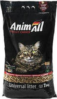 Наполнитель универсальный для котов, грызунов и птиц AnimAll Древесный впитывающий 7.5 кг (20 литров)