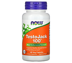 Тестостероновий комплекс NOW Foods TestoJack 100 60 Caps