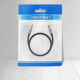 Аудіо кабель Vention minijack 3,5 mm - minijack 3,5 mm AUX 1 м Чорний BAPHF, фото 6