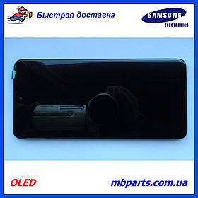 Дисплей з сенсором Samsung A515 Galaxy A51 2020 OLED Black в збірі з рамкою!