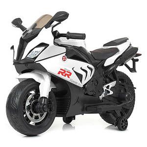 Дитячий електромобіль Мотоцикл Bambi M 4532EL-1 1 45W мотор з музикою та світлом Білий