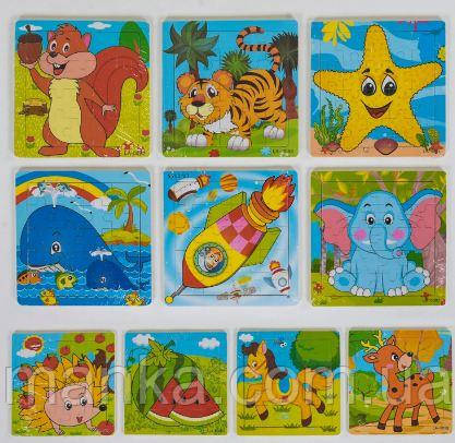 Дерев'яні пазли С 39027 (500) ВИДАЄТЬСЯ ТІЛЬКИ МІКС ВИДІВ, 20 елементів, фото 1