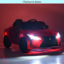 Дитячий електромобіль JE1618EBLR-1 одномісний зі шкіряним сидінням Червоний, фото 6