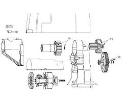 Шестерня середня з шайбою для м'ясорубки Kenwood MG35 MG350 (KW715563) Оригінал, фото 5