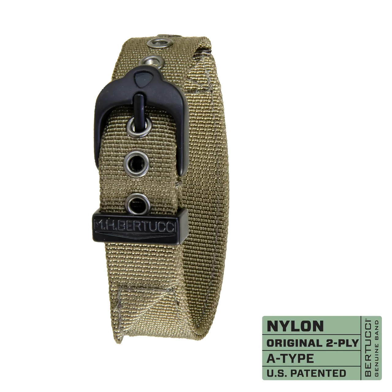 Ремінець нейлоновий bertucci #33B - Olive, 5/8" - 17 mm size for M-1 & M-2 Cases, фото 1