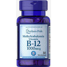 Puritan's Pride Methylcobalamin Vitamin B-12 1000 mcg 30 tabs