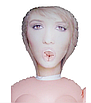 Надувна лялька "Singielka" з вставками з кіберкожі і вібрстимуляцією, фото 7