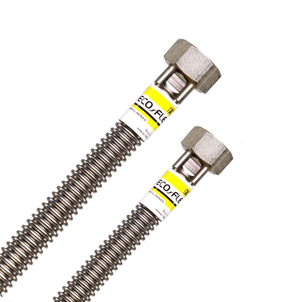 Підводка для газу Eco-Flex Газ/Стандарт 60 см гайка-гайка 1/2"x3/4"