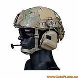 2шт Адаптер для кріплення активних навушників на шолом FAST ACH MICH ARC FMA Helmet Rail кронштейн чебурашки на каску ФАСТ, фото 3