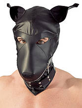 Маска Lederimitat Dog Mask, black