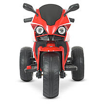 Дитячий електромобіль Мотоцикл Bambi M 4635EBL-3 мотор з музикою Червоний, фото 5