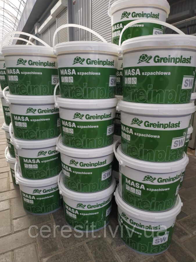 Готова шпаклівка у відрах GREINPLAST SW  17кг