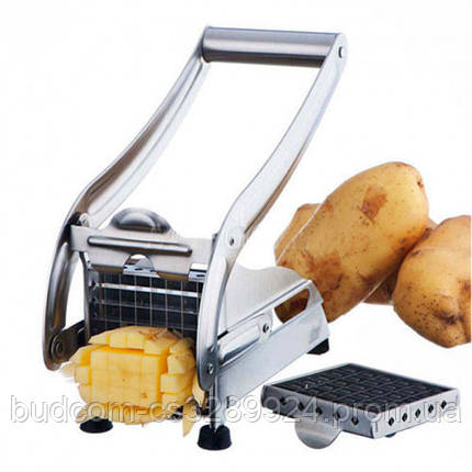 Ручна картоплерізка металева машинка Potato Chipper для нарізки картоплі фрі UN12-15, фото 2