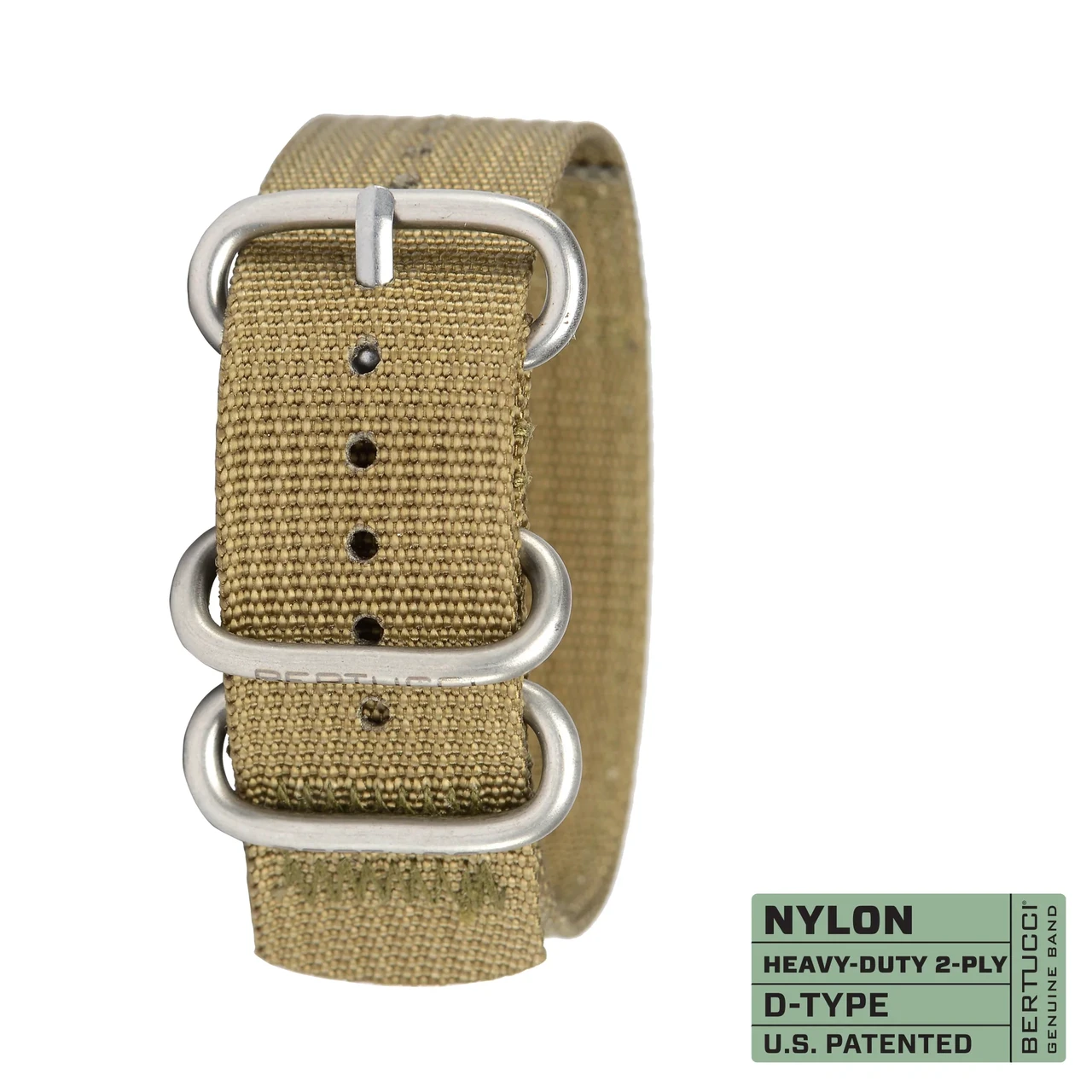 Ремінець нейлоновий bertucci #168 - Patrol Olive™ w/ matte hardware, 7/8" - 22 mm size for A-2, A-3, A-6 & B-1 Cases, фото 1