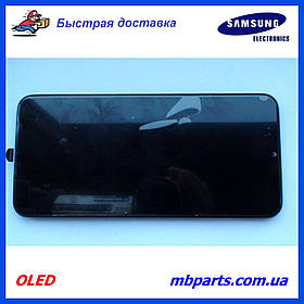 Дисплей з сенсором Samsung А205 Galaxy А20 2019 OLED Black в збірі з рамкою!