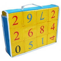 Мягкая игрушка Кубики ткань 12шт Математика ТМ Умная игрушка