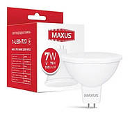 Лампа светодиодная MAXUS 1-LED-723 MR16 7W 3000K 220V GU5,3