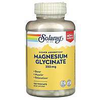 Магній гліцинат з підвищеною засвоюваністю, Solaray Magnesium Glycinate 350 mg 120 капсул
