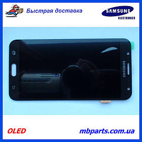 Дисплей с сенсором Samsung J700 Galaxy J7 2015 OLED Black !