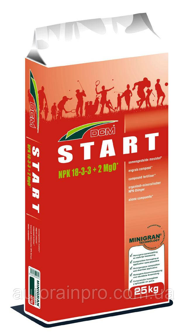 DCM Start (ДЦМ Весна-Старт) органічно-мінеральне добриво для газону NPK 18-3-3 2MgO, 25 кг, фото 1