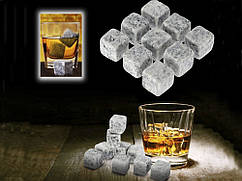 Камені для віскі Охолоджувальні камені для напоїв Whisky Stones 9шт Паперова коробка Мармуровий