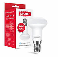 Лампа светодиодная MAXUS 1-LED-754 R39 3,5W 4100K 220V E14