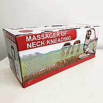 Роликовий масажер для спини та шиї massager of neck kneading, фото 2
